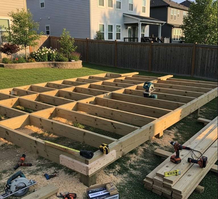 Framing the Deck Structure